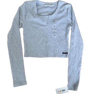 ✰calvin klein jeans gray long-sleeve shirt✰